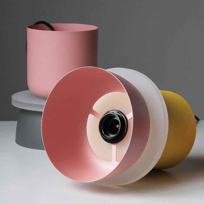 Metalen Hanglamp met Kleurrijke Macaronkap Eén Lichtpunt Modern Design Plafondverlichting voor Eetkamer Woonkamer | Sulvida