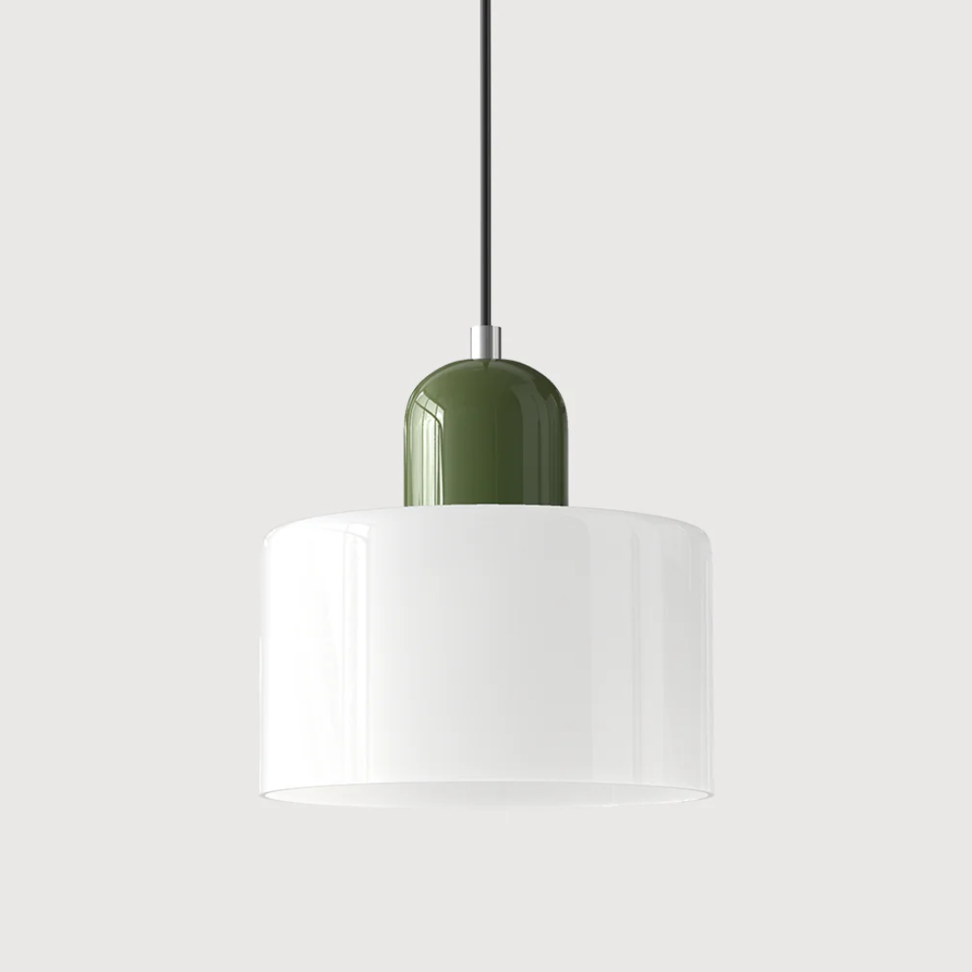 Glazen Hanglamp Tweekleurig Design Pendant Lamp voor Eetkamer Leeshoek Verstelbaar Stijlvol Lichtarmatuur | Sulvida