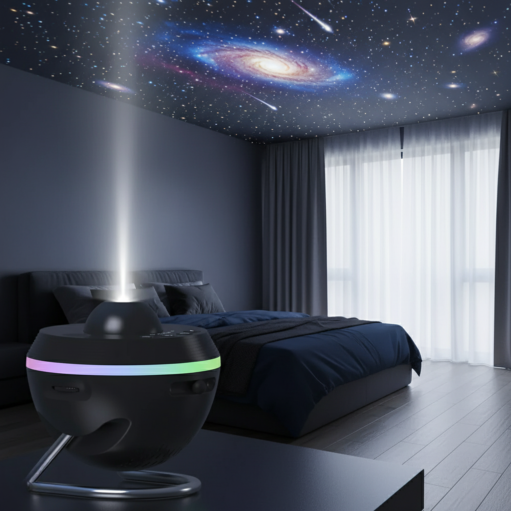 Sterrenhemel Projector met Uitwisselbare Schijven Melkweg Sterrenlicht Plafond Nachtlampje Sfeerverlichting | Sulvida