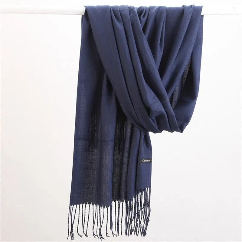 Kasjmieren Sjaal Effen Warm Winteraccessoire Dames Heren Zacht Luxe Herfst Winter Modieus Stijlvol Elegant | Sulvida