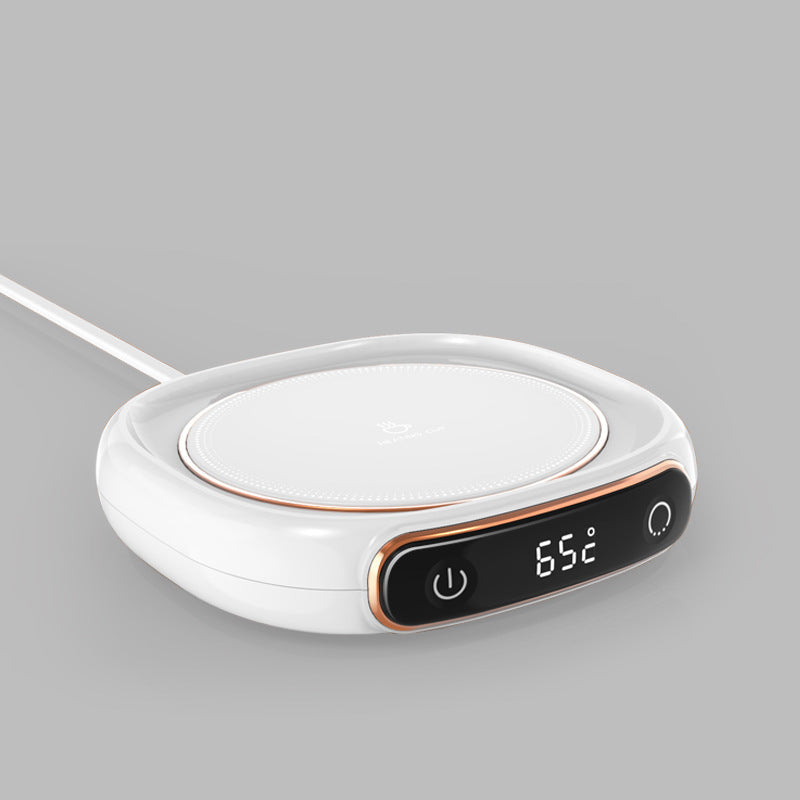 Chauffe-boisson USB rond et compact pour café et thé, bureau et télétravail, garde les boissons au chaud, chauffe-tasse | Sulvida