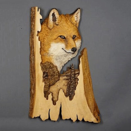 Handgesneden Houten Wanddecoratie Dieren 25×17cm Ambachtelijk Relief Kunst Natuurlijk Hout Muurdecoratie | Sulvida