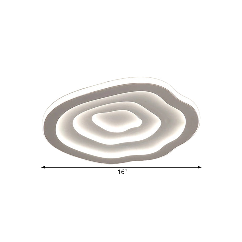 LED Plafondlamp Ripple 40-50-60 cm Wit Modern Acryl Flushmount Dimbaar Woonkamer Slaapkamer Hal Verlichting | Sulvida