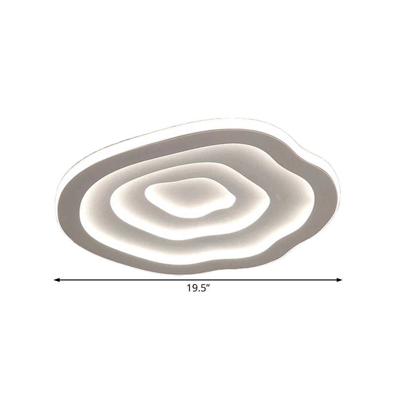 LED Plafondlamp Ripple 40-50-60 cm Wit Modern Acryl Flushmount Dimbaar Woonkamer Slaapkamer Hal Verlichting | Sulvida