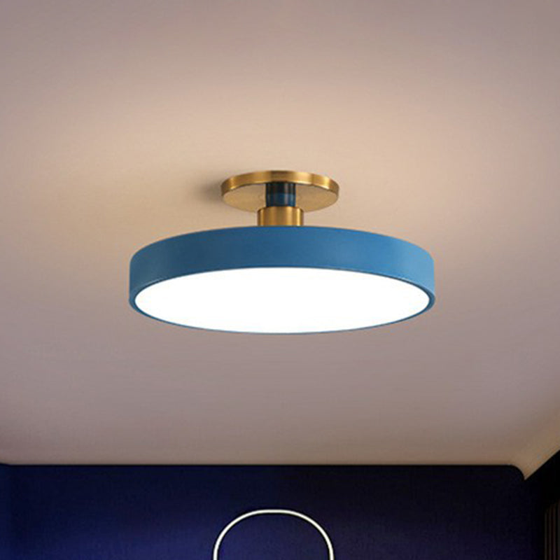 Plafondlamp acryl LED rond slaapkamer kinderkamer modern design 30 50 60 cm wit zwart grijs geel roze blauw | Sulvida