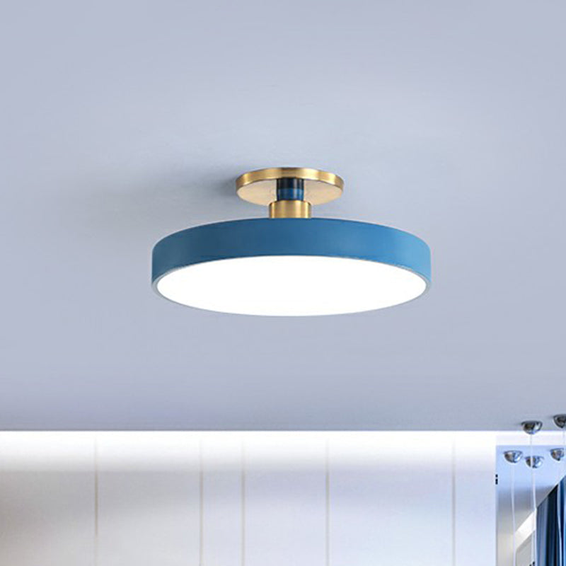 Plafondlamp acryl LED rond slaapkamer kinderkamer modern design 30 50 60 cm wit zwart grijs geel roze blauw | Sulvida