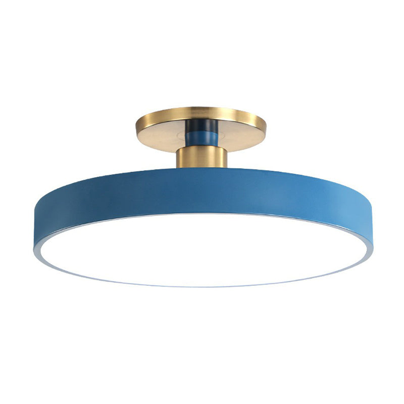 Plafondlamp acryl LED rond slaapkamer kinderkamer modern design 30 50 60 cm wit zwart grijs geel roze blauw | Sulvida