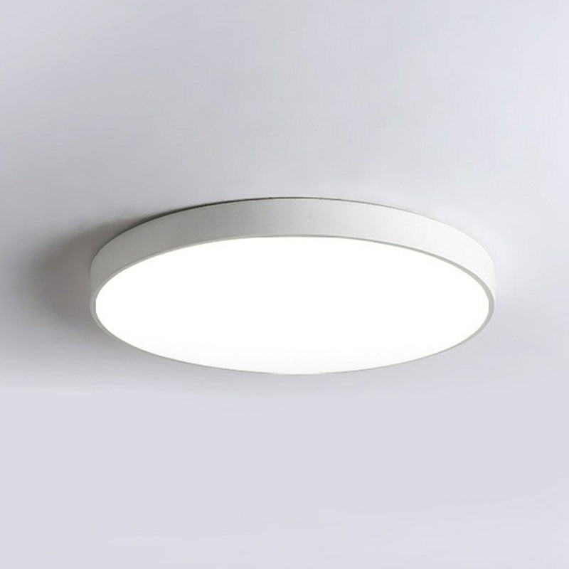Ronde LED Plafondlamp Scandinavisch Design Ultradun Metaal Slaapkamer Woonkamer Hal Eetkamer Dimbaar | Sulvida