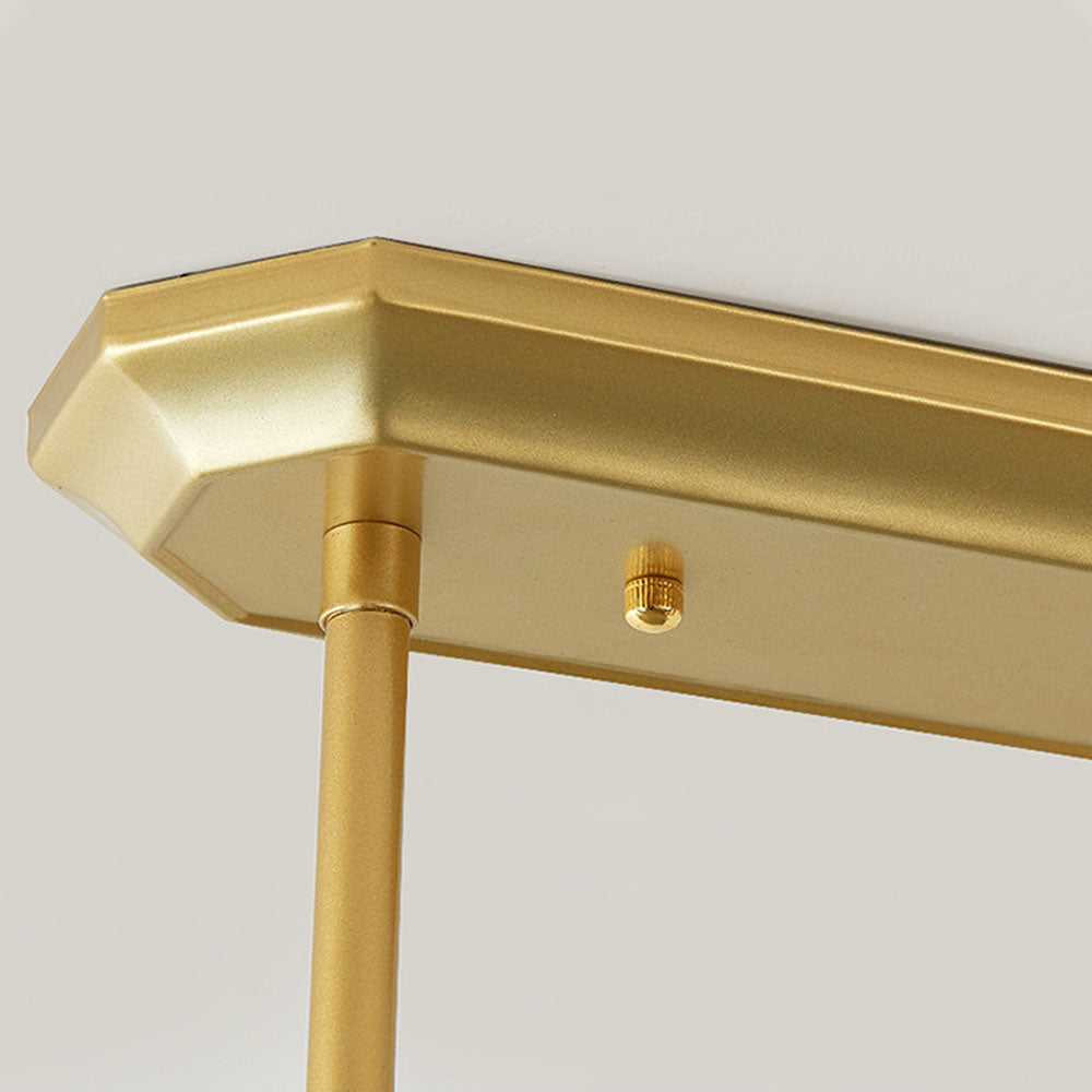 Kristallen Kroonluchter Rechthoekig met E14 Fitting Zwart Goud Eetkamer Keukeneiland Hanglamp Modern | Sulvida