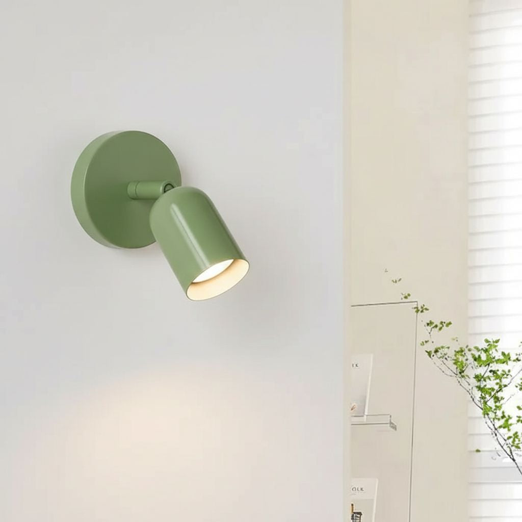 Scandinavische Wandlamp in Macaron Kleuren Aluminium Acryl 18×18×12cm Warm Wit LED Minimalistisch Design | Sulvida