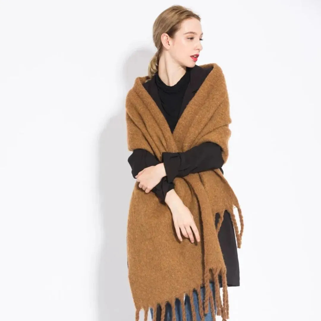 Écharpe en cachemire de 240 cm de long, douce et chaude, pour l’hiver, en plusieurs coloris, accessoire de luxe pour le cou, élégant, pour femme et homme | Sulvida
