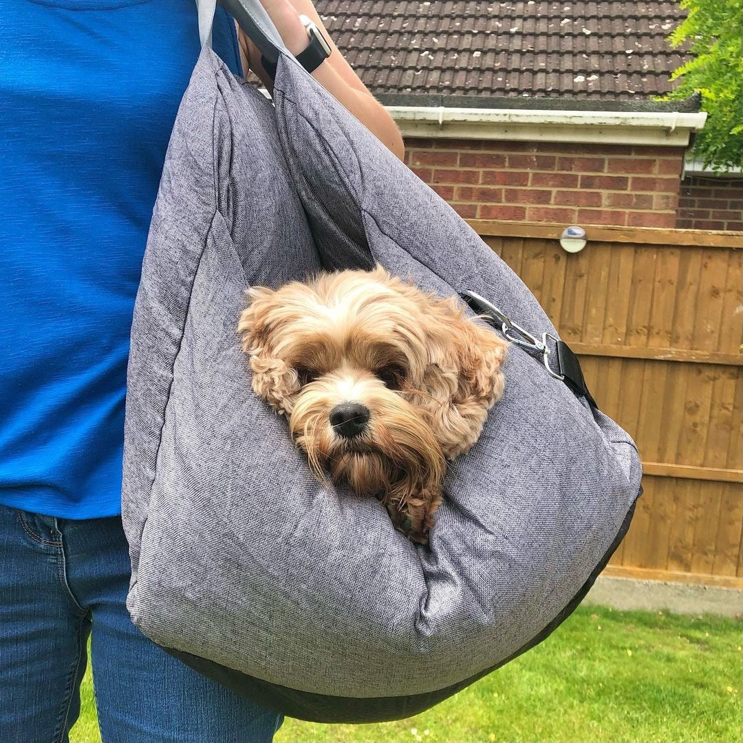 Autostoel voor Honden met Veiligheidsgordel Zacht Reiskussen Wasbare Hoes Comfort Thuis en Onderweg Bescherming | Sulvida