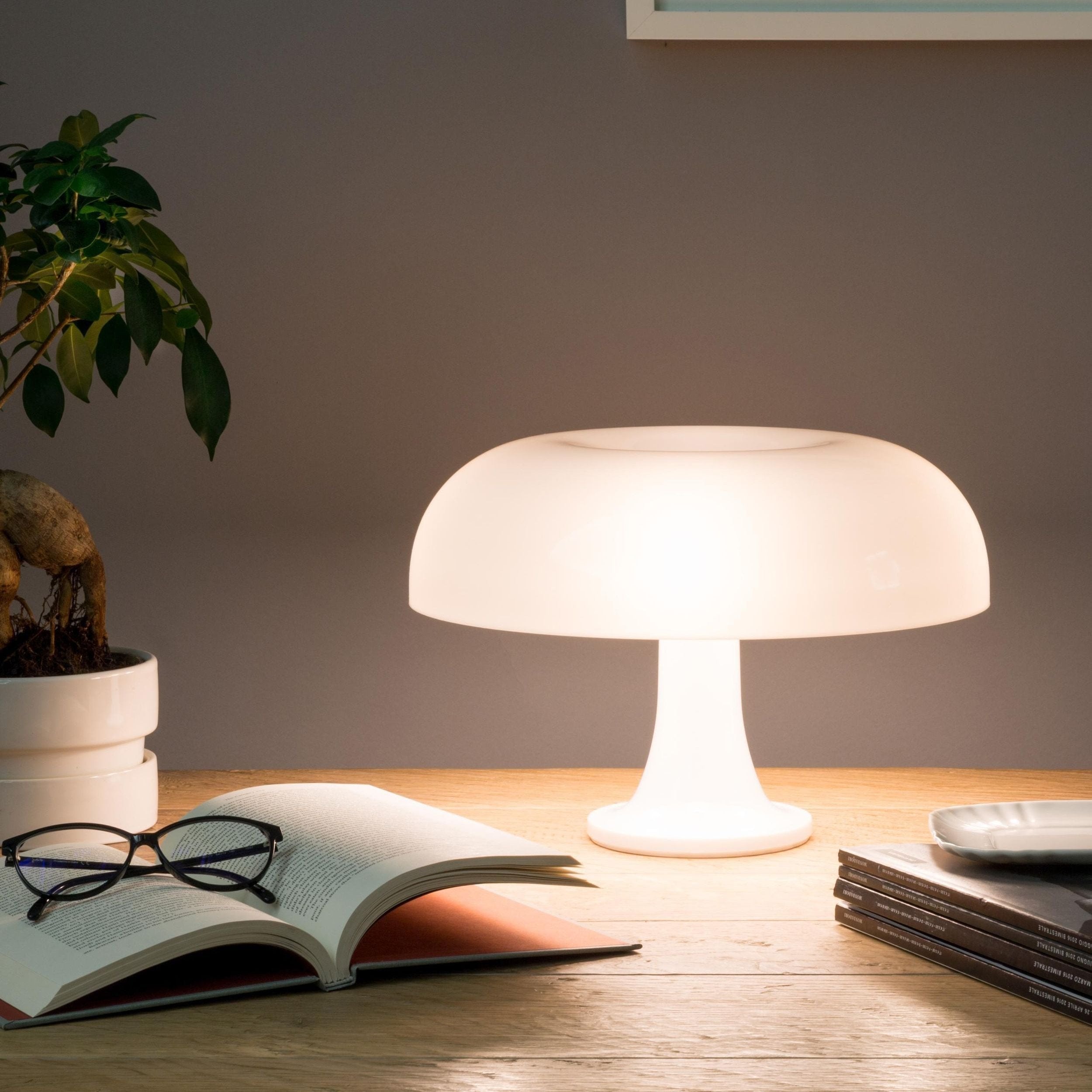 Retro paddenstoellamp tafelverlichting met dimfunctie warmwit nachtlampje sfeerlamp vintage mushroom tafellamp 3000K slaapkamer woonkamer decoratief design E27 fitting | Sulvida