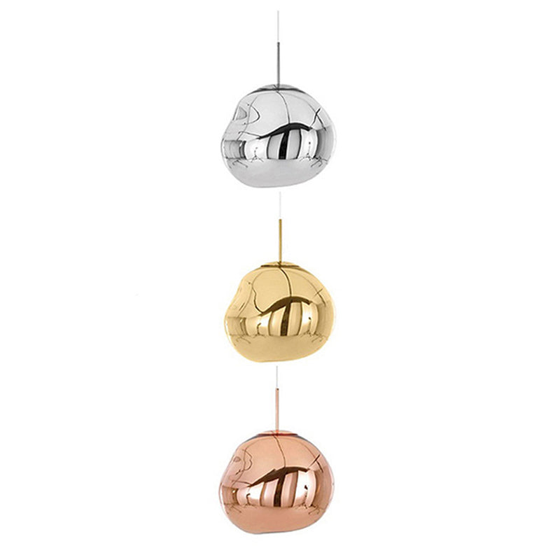 Glazen Hanglamp Metaal Eetkamer Verlichting Modern Design Woonkamer Plafondlamp Drie Kleuren Dimbaar Sfeerverlichting | Sulvida