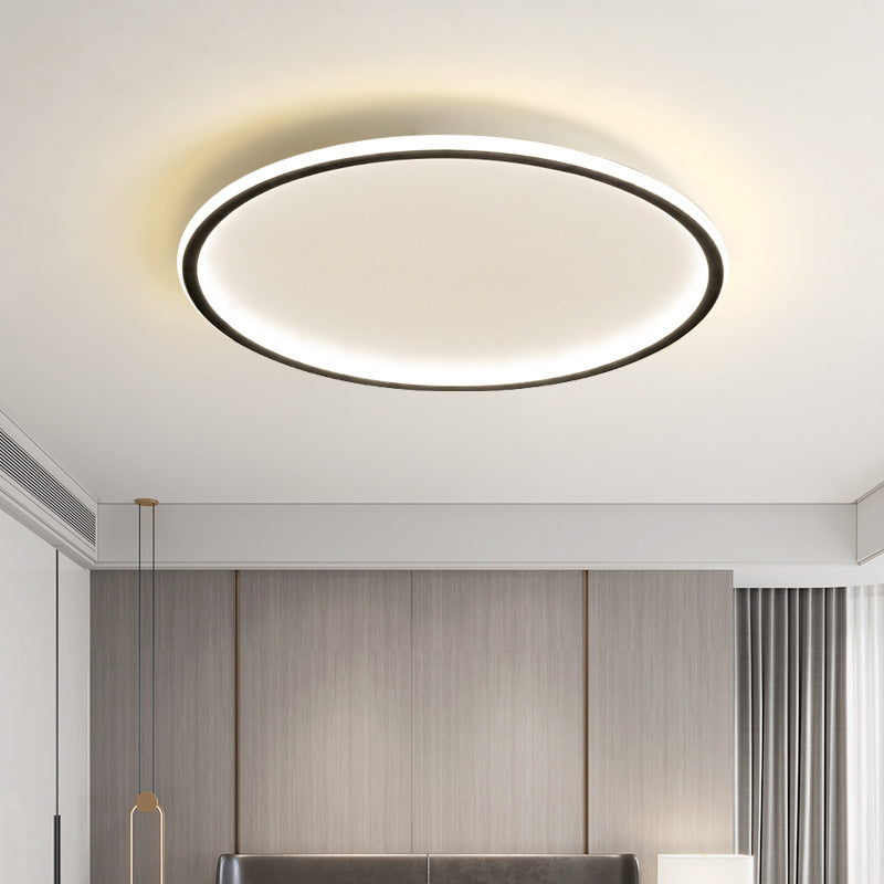 LED-plafondlamp rond modern design Nordic stijl zwart wit dimbaar voor woonkamer slaapkamer hal keuken | Sulvida
