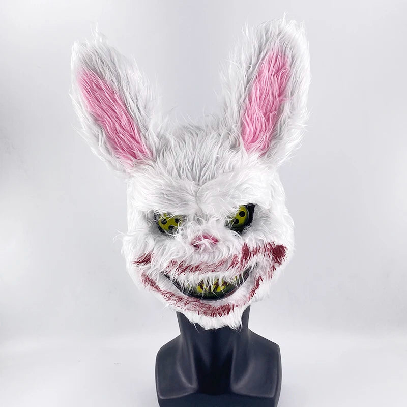 Verlicht Pluche Horrormasker Beer of Konijn met Neon Draad voor Feesten en Halloween Verkleedkleding | Sulvida