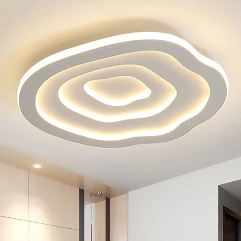 LED Plafondlamp Ripple 40-50-60 cm Wit Modern Acryl Flushmount Dimbaar Woonkamer Slaapkamer Hal Verlichting | Sulvida