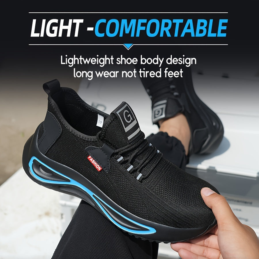Lichtgewicht Werkschoenen voor Heren met Stalen Neus en Ademend Mesh – Antislip Veiligheidsschoenen | Sulvida