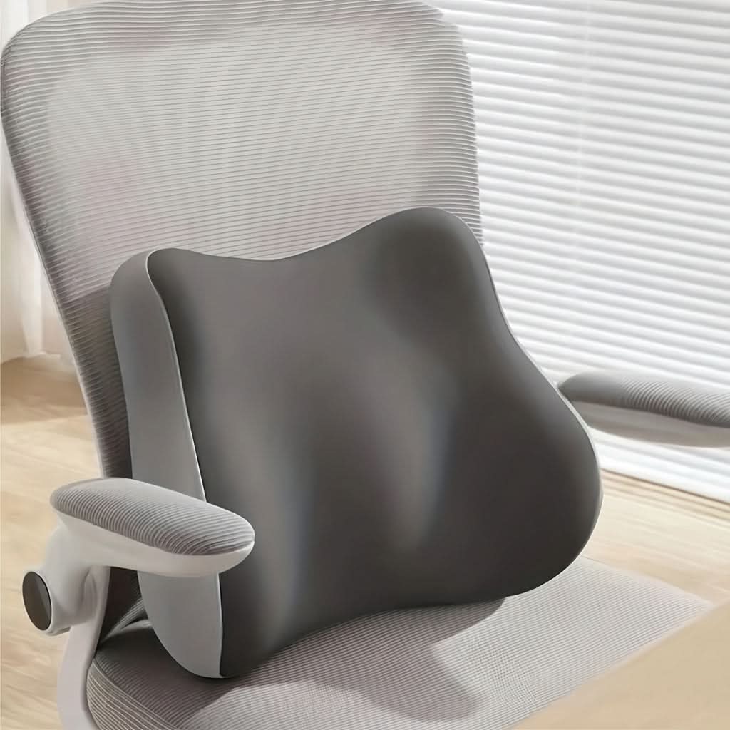 Coussin lombaire portable en mousse à mémoire de forme pour chaise de bureau, siège auto, au bureau, à la maison et en déplacement | Sulvida