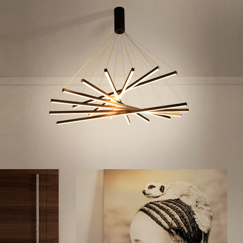 Moderne Hanglamp Met Meerdere LED Lichtpunten Zwart Metaal Design voor Woonkamer Eetkamer Entree Hal | Sulvida