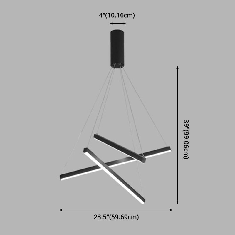 Moderne Hanglamp Met Meerdere LED Lichtpunten Zwart Metaal Design voor Woonkamer Eetkamer Entree Hal | Sulvida