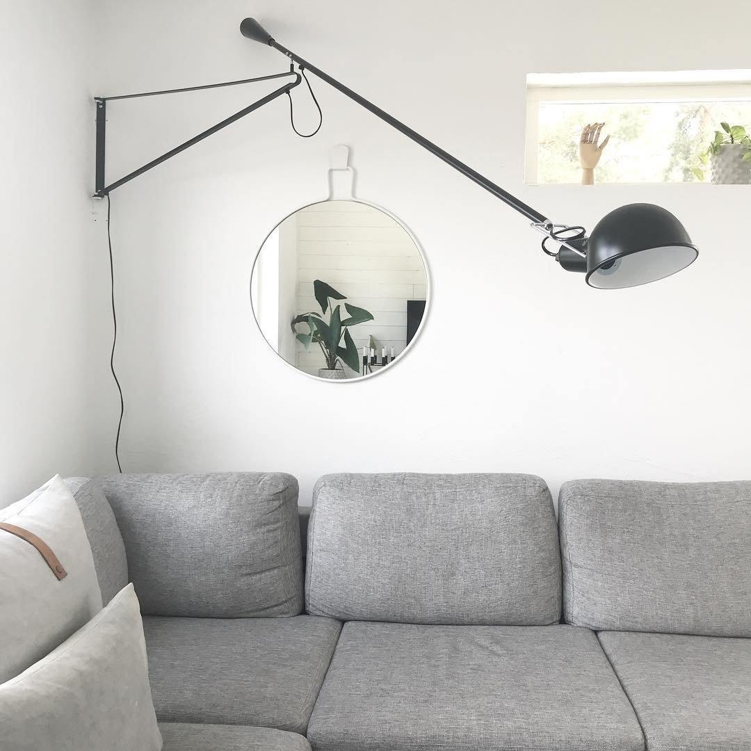 Industriële Wandlamp met Verstelbare Arm Metaal Zwart Wit 135cm 205cm Leeslamp Sfeerlicht Woonkamer Kantoor | Sulvida