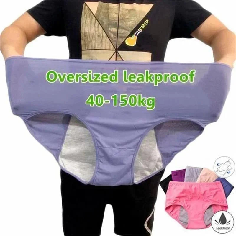 Culotte menstruelle absorbante taille haute en coton lavable et anti-fuites, sous-vêtement confortable pour femmes | Sulvida