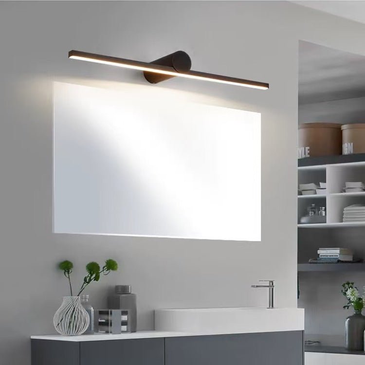 Oplaadbare Wandlamp Zwart met Afstandsbediening 60 80 100 120cm LED Dimbaar Boven Spiegel Badkamer Verlichting | Sulvida