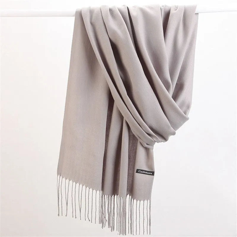 Kasjmieren Sjaal Effen Warm Winteraccessoire Dames Heren Zacht Luxe Herfst Winter Modieus Stijlvol Elegant | Sulvida