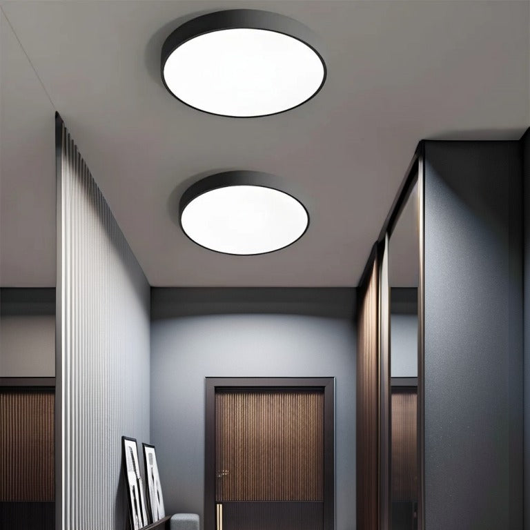 Ronde LED-plafondlamp dimbaar met modern design voor woonkamer slaapkamer gang en hal stijlvol energiezuinig | Sulvida