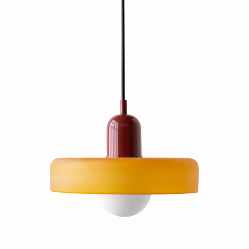 Glazen hanglamp verstelbare kabel ronde pendellamp eettafel woonkamer verlichting modern design sfeervolle ruimte | Sulvida