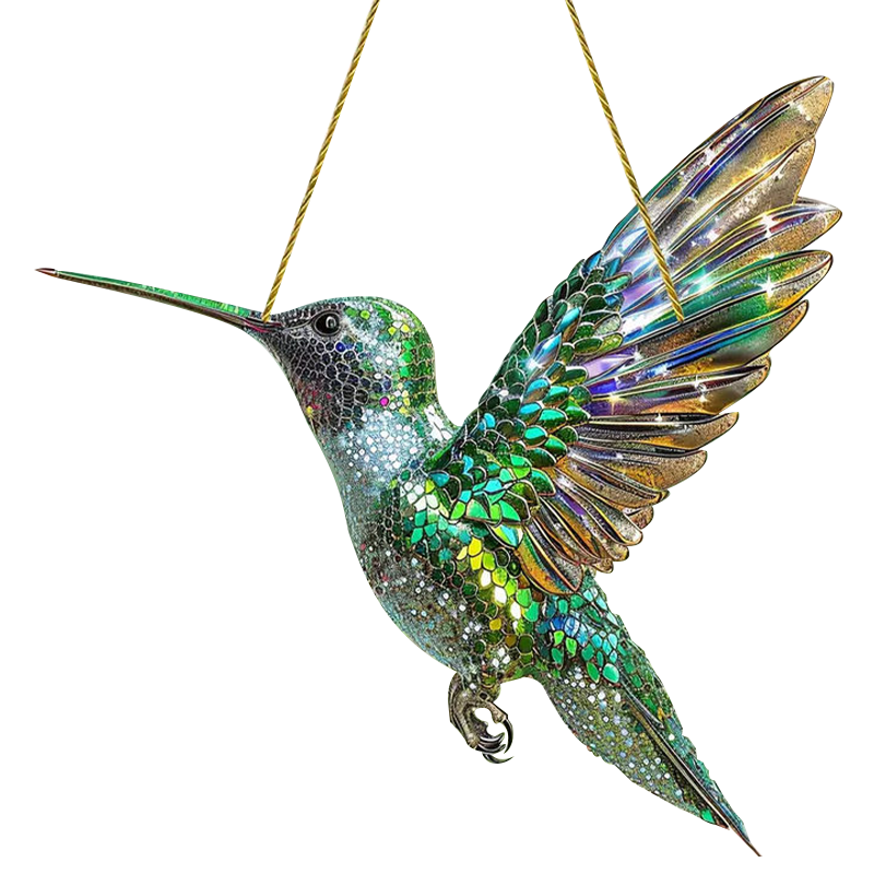 Decoratieve Raamhanger Vogel Acryl 20×20cm Lichtvangende Hummingbird Vensterversiering Tuindecoratie | Sulvida