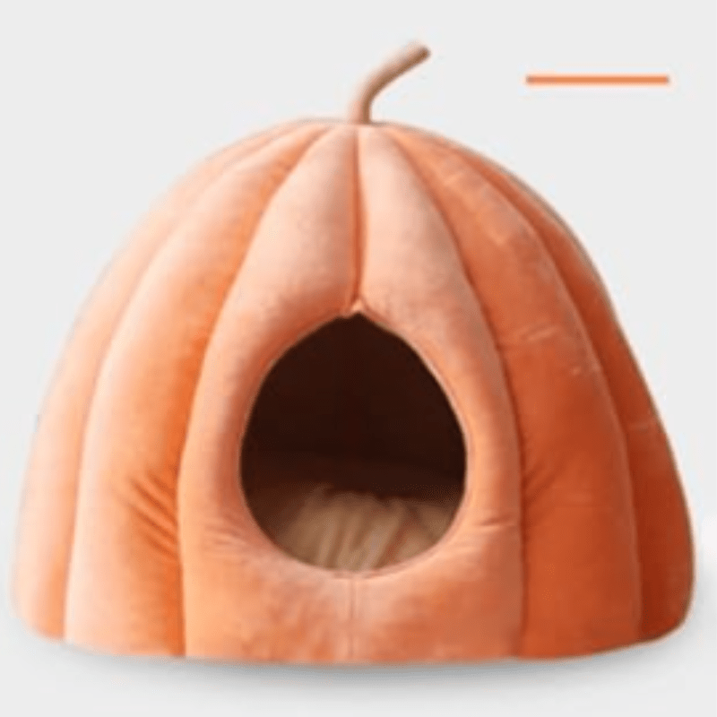 Gesloten Kattenbed Pluche Warm Knus Huisje 40×40×35cm 50×50×40cm Groen Oranje Grijs Winter Slaapplek | Sulvida