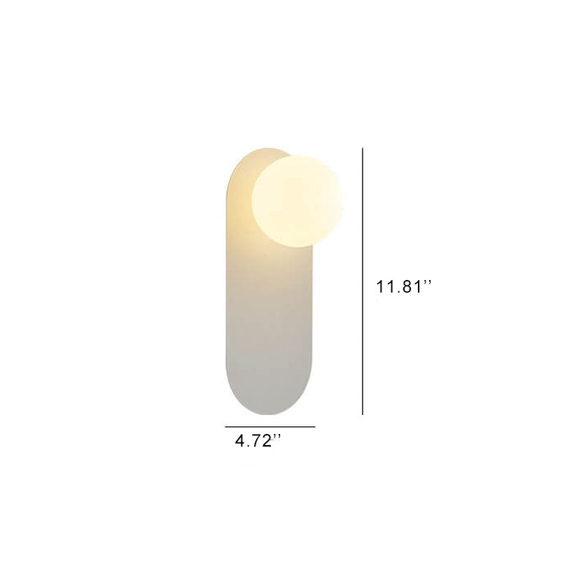 Glazen Wandlamp met Ringvormige Basis Minimalistisch Design voor Gang Woonkamer Slaapkamer Hal Verlichting | Sulvida