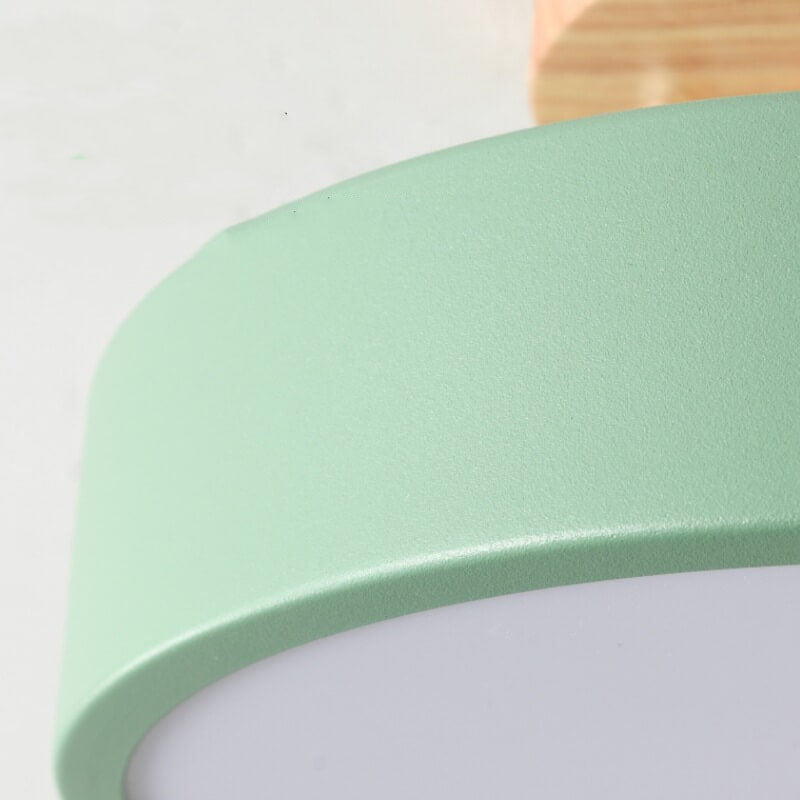 Plafondlamp Hout LED Rond Modern Design Eetkamer Slaapkamer Gang Warm Wit Neutraal Koel Dimbaar Woonkamer | Sulvida