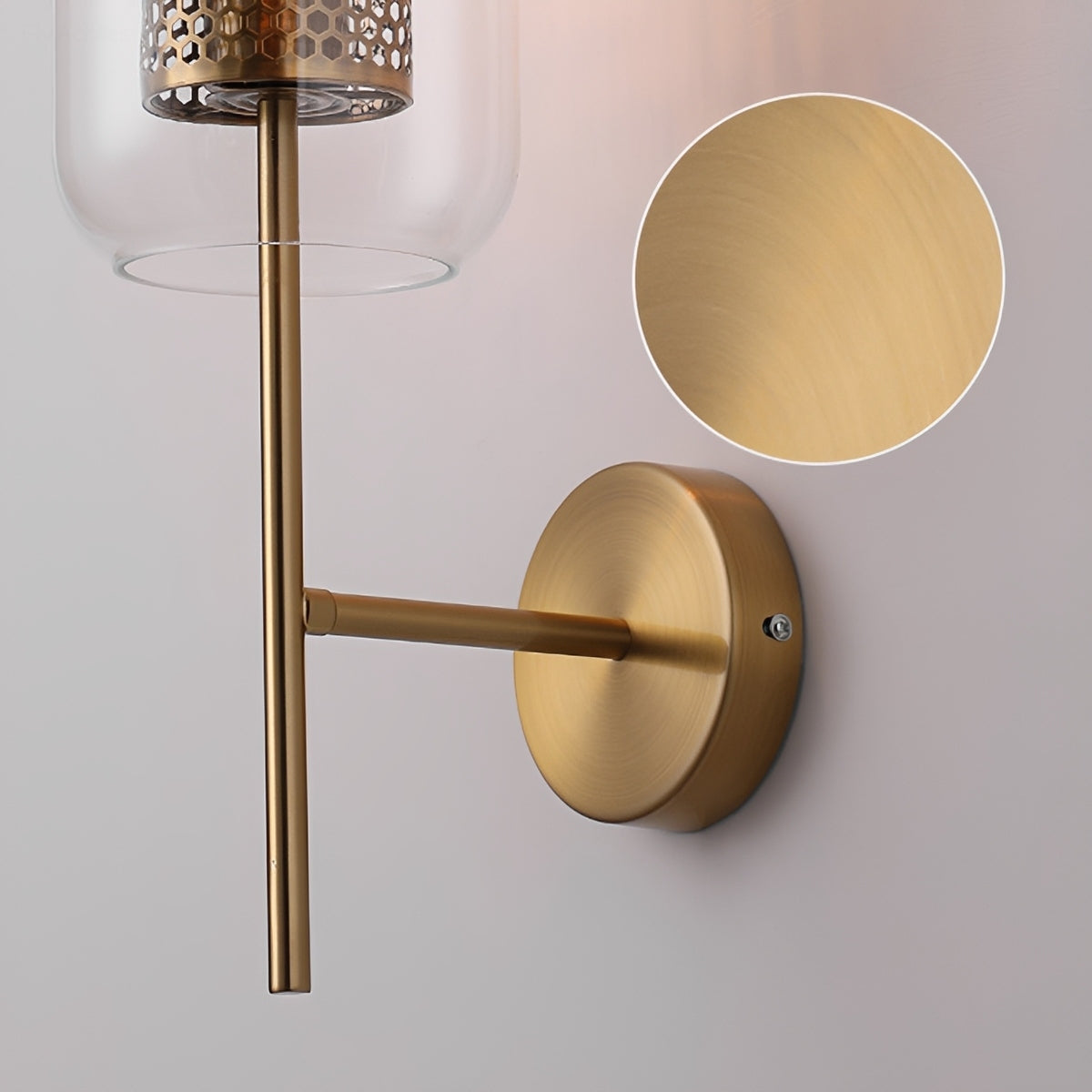Wandlamp Industrieel Glas Cilinder Warmwit LED E27 Brons Zilver Zwart Gang Woonkamer Slaapkamer Verlichting | Sulvida