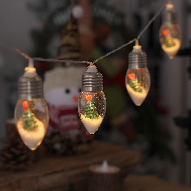 LED Lichtslinger Kerstfiguren met 10 Lampjes 1,5-2 Meter Kerstversiering Warmwit USB Sfeerverlichting Binnen | Sulvida