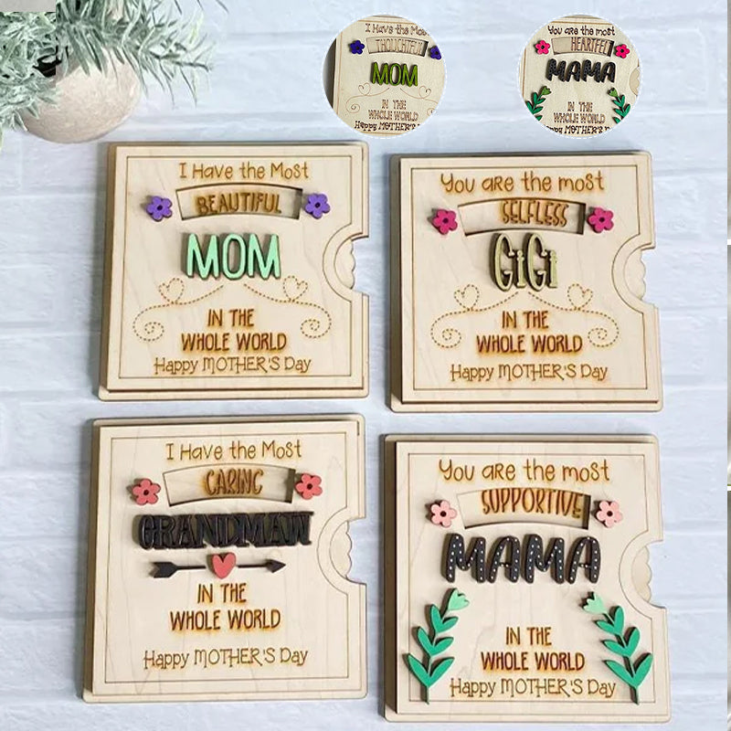 Draaibare Wenskaart 3D Moederdag Hart Decoratieve Kaart Gekoesterd Aandenken Cadeauidee Speciaal Cadeau | Sulvida