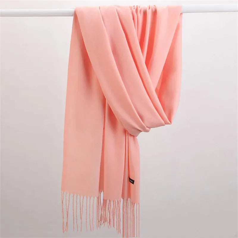 Kasjmieren Sjaal Effen Warm Winteraccessoire Dames Heren Zacht Luxe Herfst Winter Modieus Stijlvol Elegant | Sulvida