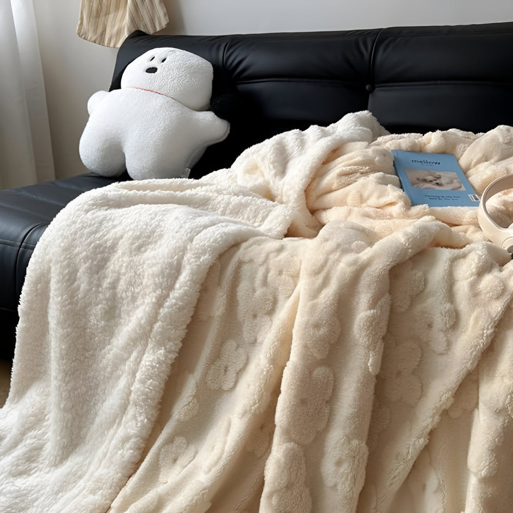 Sherpa Fleece Plaid Wolkensoft Zachte Deken Woonkamer Slaapkamer Bank Bed Decoratief Warm Vierseizoenen | Sulvida