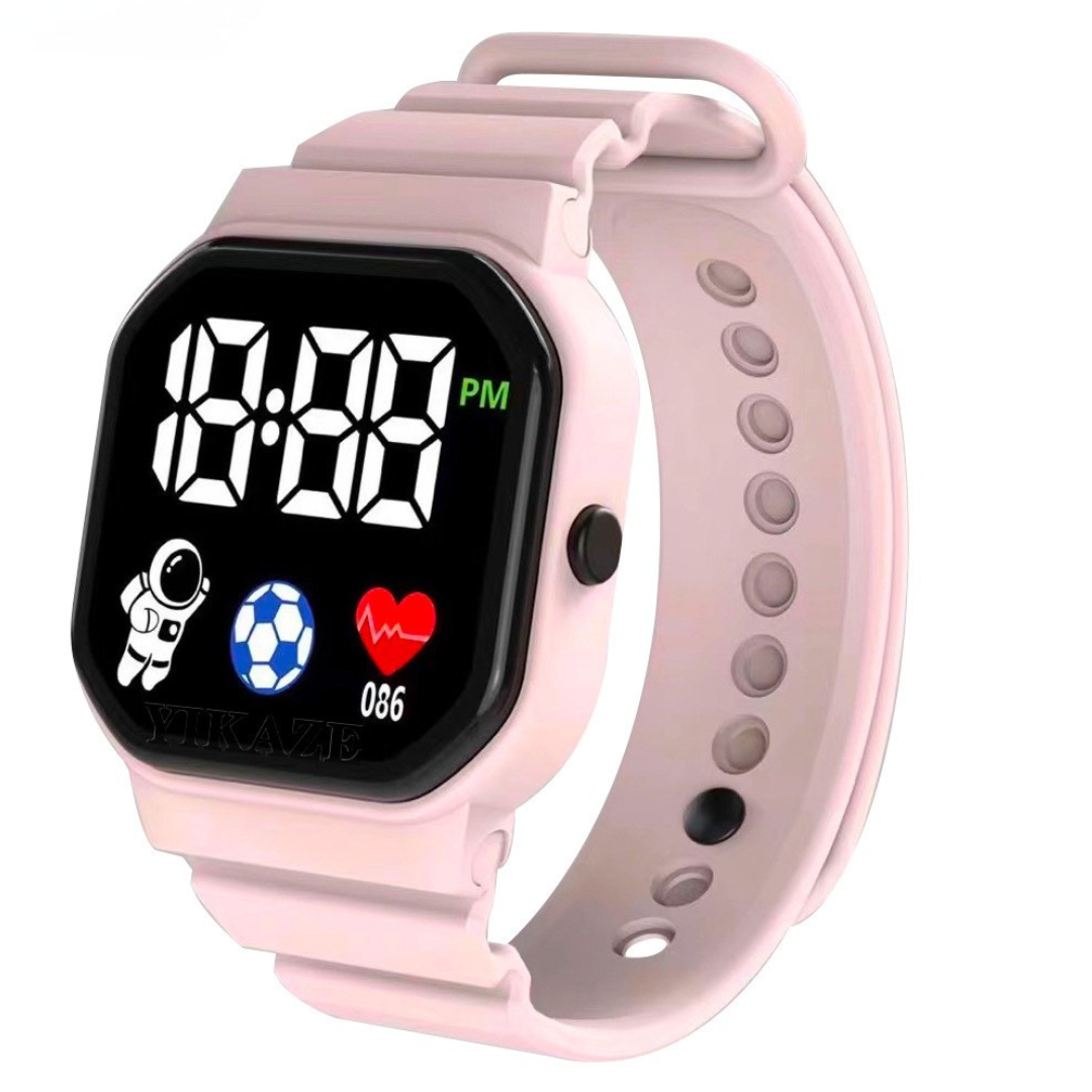 LED Digitaal Kinderhorloge Waterdicht Ruimtevaart Design Siliconen Band Sport Horloge voor Jongens & Meisjes | Sulvida