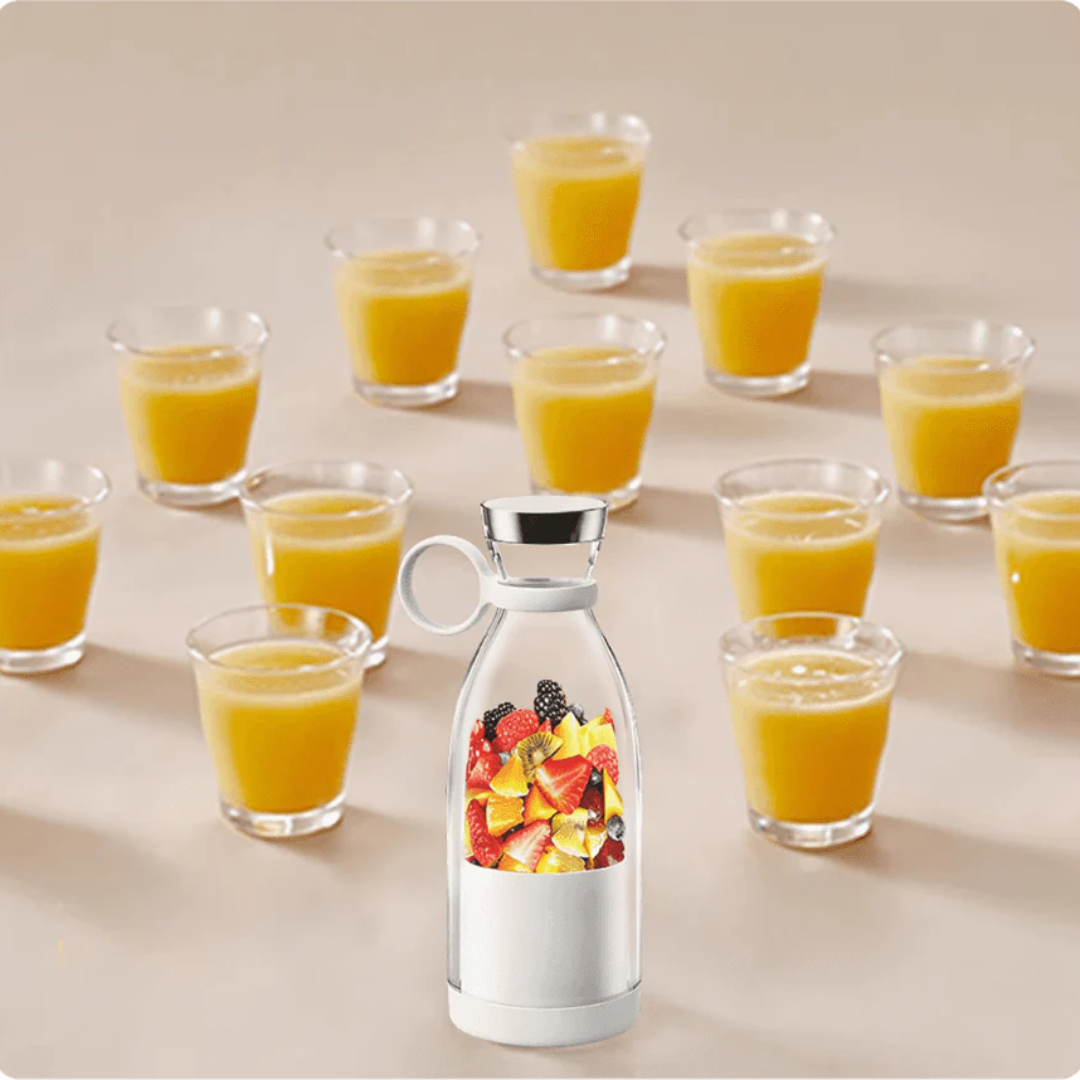 Draagbare smoothie blender oplaadbaar met drinkfles fruit mixer reis keuken shake sportdrank USB power | Sulvida