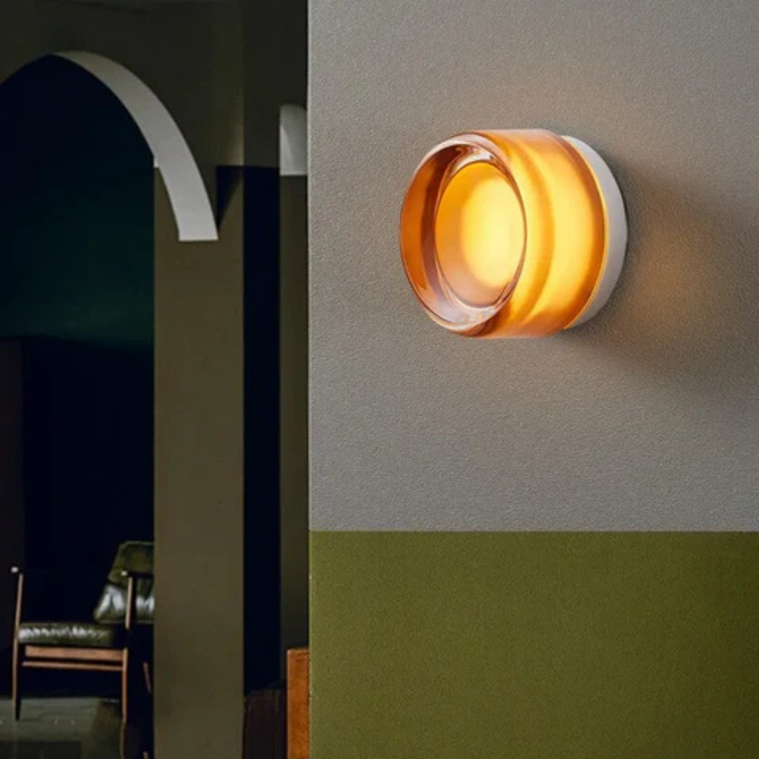 Scandinavische wandverlichting glazen bol woonkamer slaapkamer hal modern warm licht wandlamp design | Sulvida