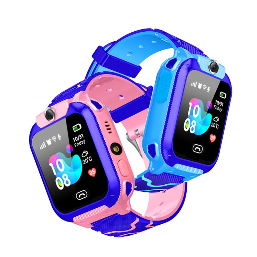 Smartwatch voor kinderen met GPS-tracking en noodfunctie voor veilig contact vanaf 4 jaar waterdicht | Sulvida