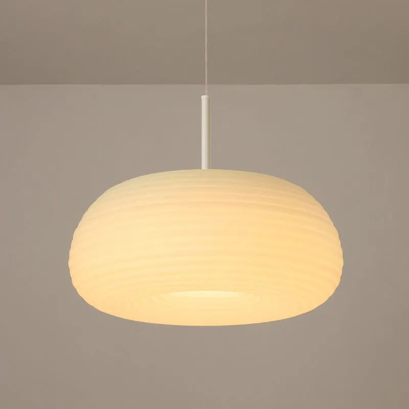 Hanglamp Wit Acryl Ovaal Dimbaar LED Verlichting Woonkamer Eetkamer Slaapkamer Modern Design Stijlvol Elegant | Sulvida