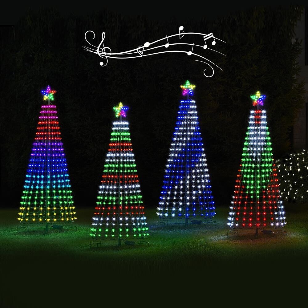 Kerstverlichting Boom LED Meerkleurig Buiten Lichtshow Animatie 150 LED IP44 Waterbestendig Tuin Decoratie | Sulvida