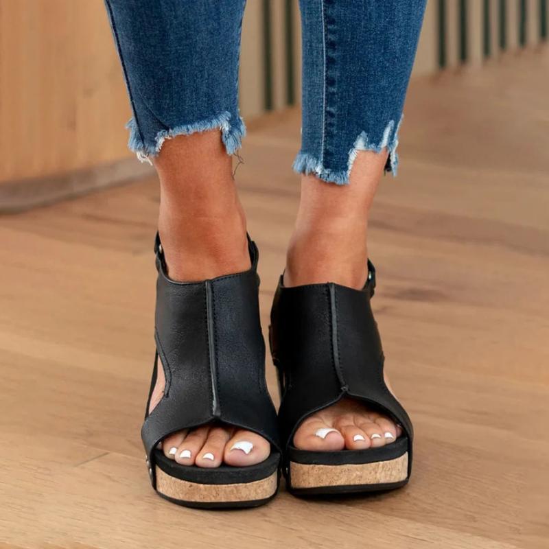 Leren Dames Sandalen met Verstelbare Bandjes en Orthopedisch Voetbed voor Dagelijks Comfort en Optimale Pasvorm | Sulvida