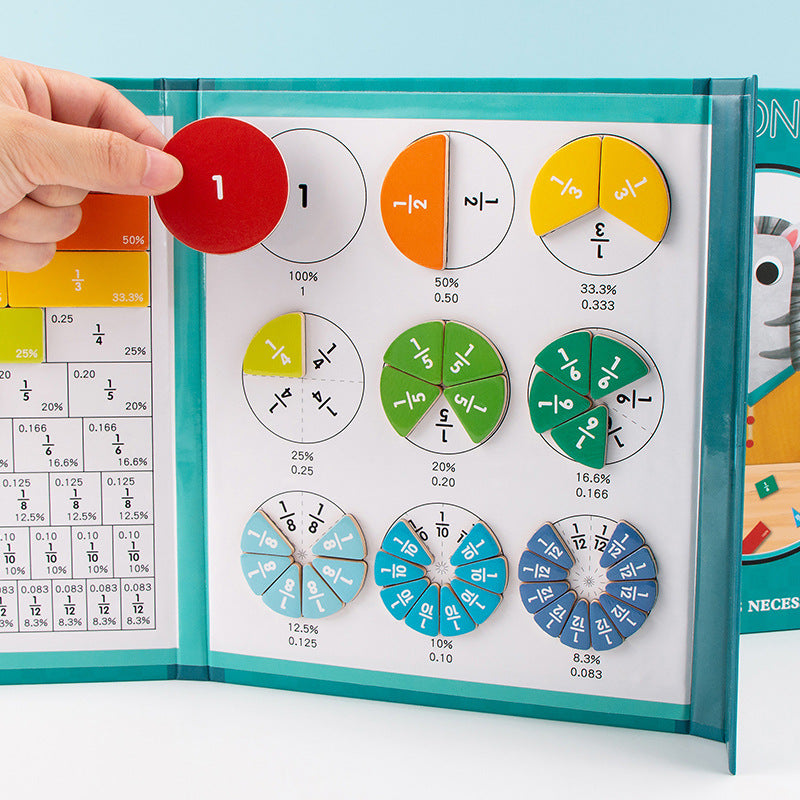 Educatieve Magnetische Breuken Puzzel voor Kinderen – Leerzaam Rekenmateriaal Wiskunde Hulpmiddel Schoolmateriaal | Sulvida