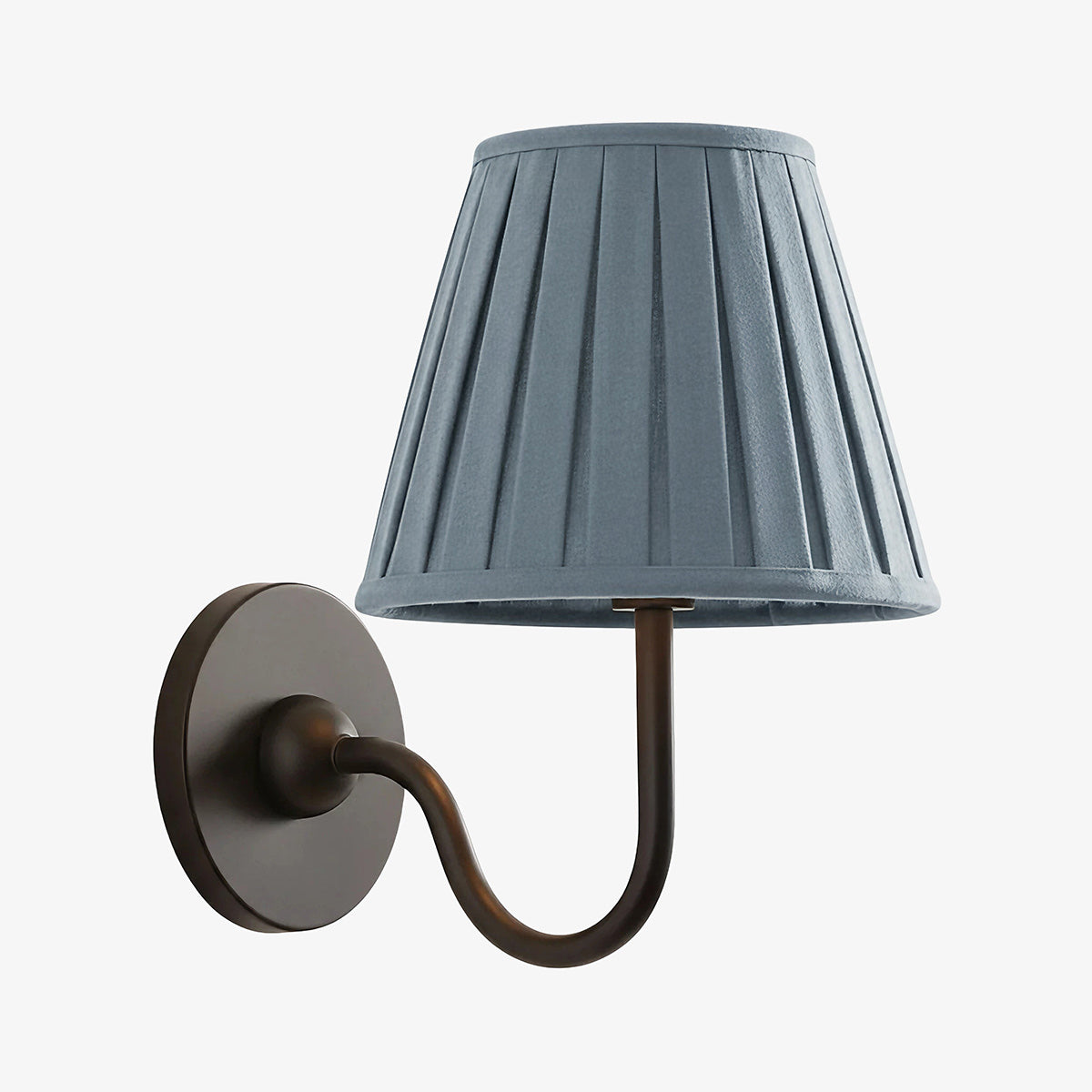 Wandlamp Linnen Kap Messing Armatuur Plissé of Glad Stof E12 Fitting Hardwired Decoratieve Verlichting | Sulvida