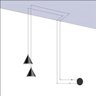 Industriële Metalen Hanglamp E27 Fitting Zwart Modern Design Plafondlamp 90-260V Draadsnoer 6 Meter Woonkamer | Sulvida
